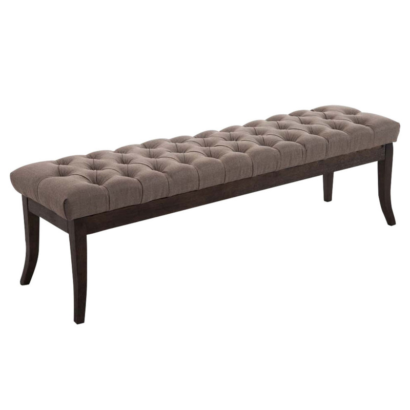Banc Rams?s, tissu fonc? ancien, 150 taupe