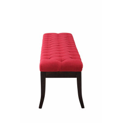 Banc Rams?s, tissu fonc? ancien, 150 cm, rouge