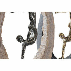 Figurine Décorative DKD Home Decor 24 x 8 x 36 cm Noir Doré (2 Unités)