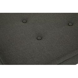 Banquette Namaro, tissu gris foncé clair antique