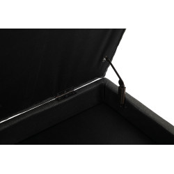 Banquette Namaro, tissu gris fonc? antique