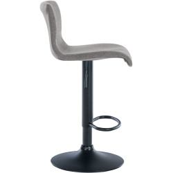 Tabouret de bar Branford en tissu gris clair
