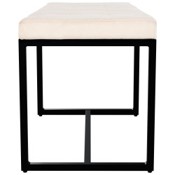 Banquette Barci B en velours cr?me