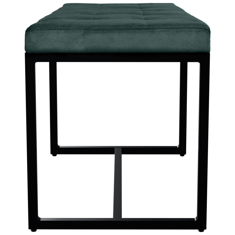 Banc Barci B en velours vert