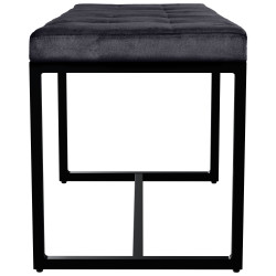 Banquette Barci B, velours noir