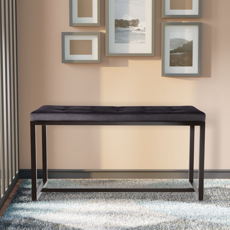 Banquette Barci B, velours noir