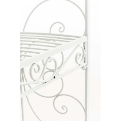 Pavillon semi-ouvert Rosie avec banc blanc