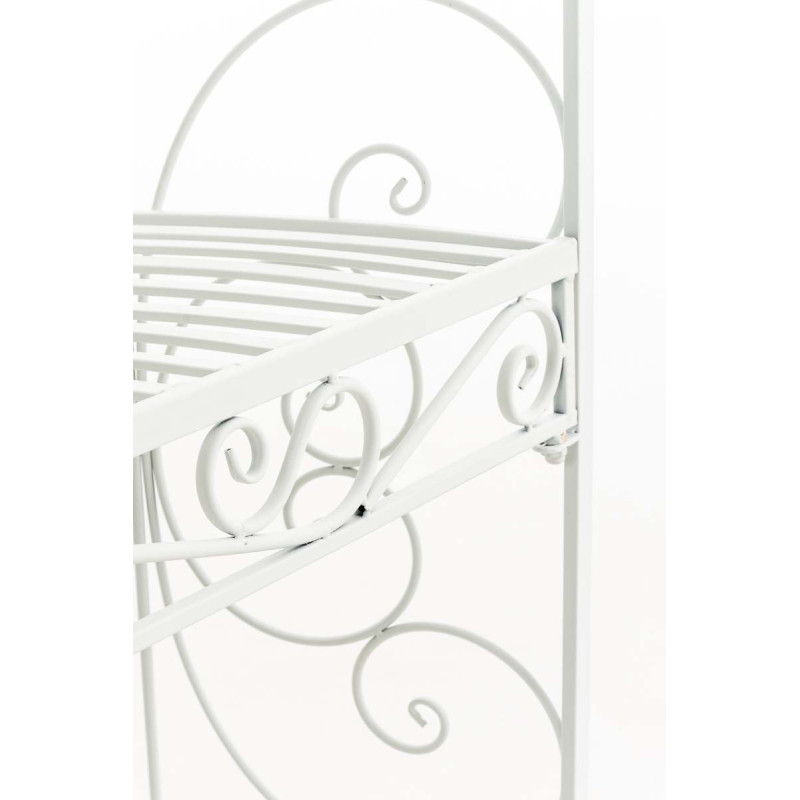 Pavillon semi-ouvert Rosie avec banc blanc