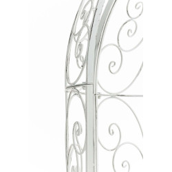 Pavillon semi-ouvert Rosie avec banc blanc antique