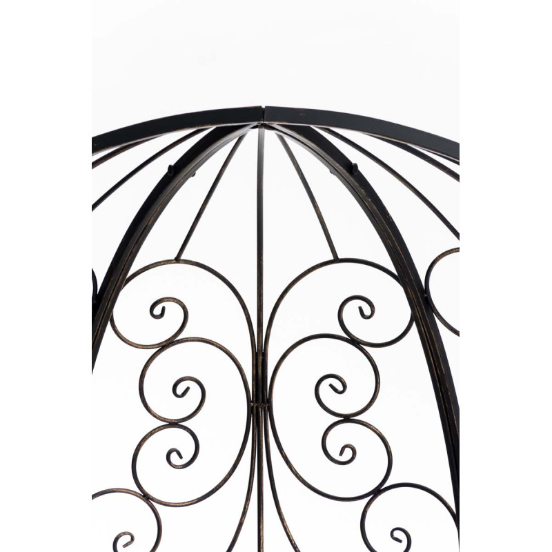 Pavillon semi-ouvert Rosie avec banc en bronze