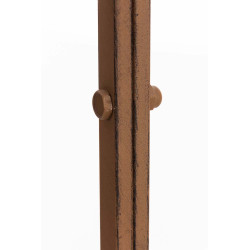 Pavillon semi-ouvert Rosie avec banc ancien marron