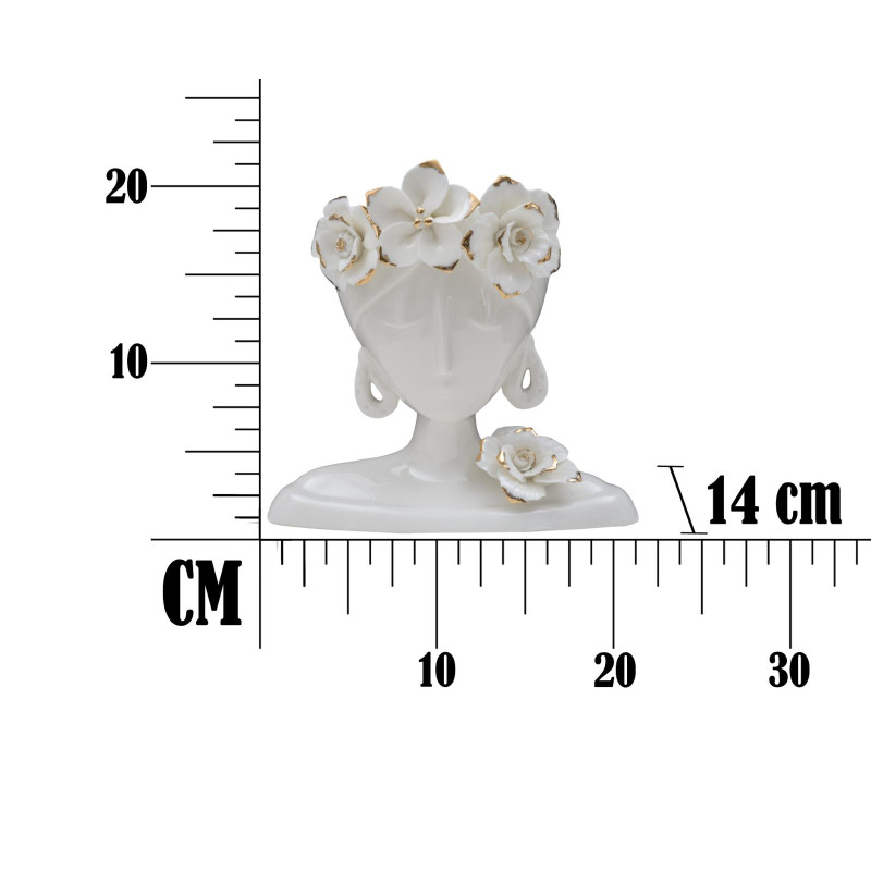 Vase Femme Jeune Radieuse CM 21,7X14X21