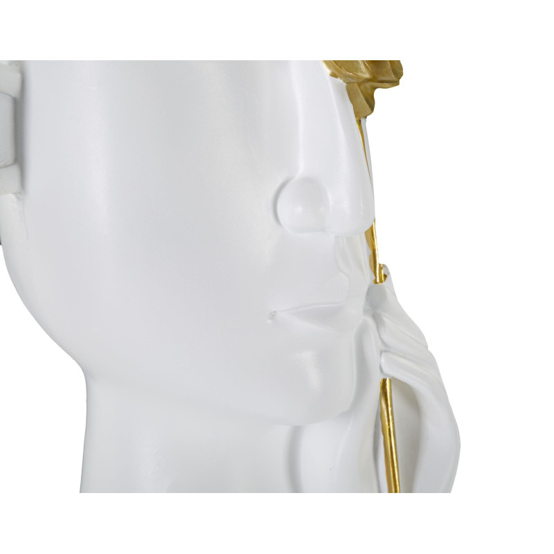 Florero Rostro Con Flores CM 14X13X27