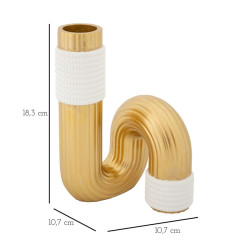 Vase Bann Stylé CM 10,7X10,7X18,3