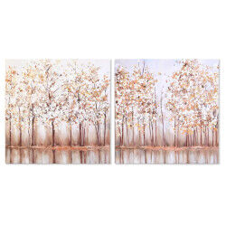 Toile DKD Home Decor Arbres...