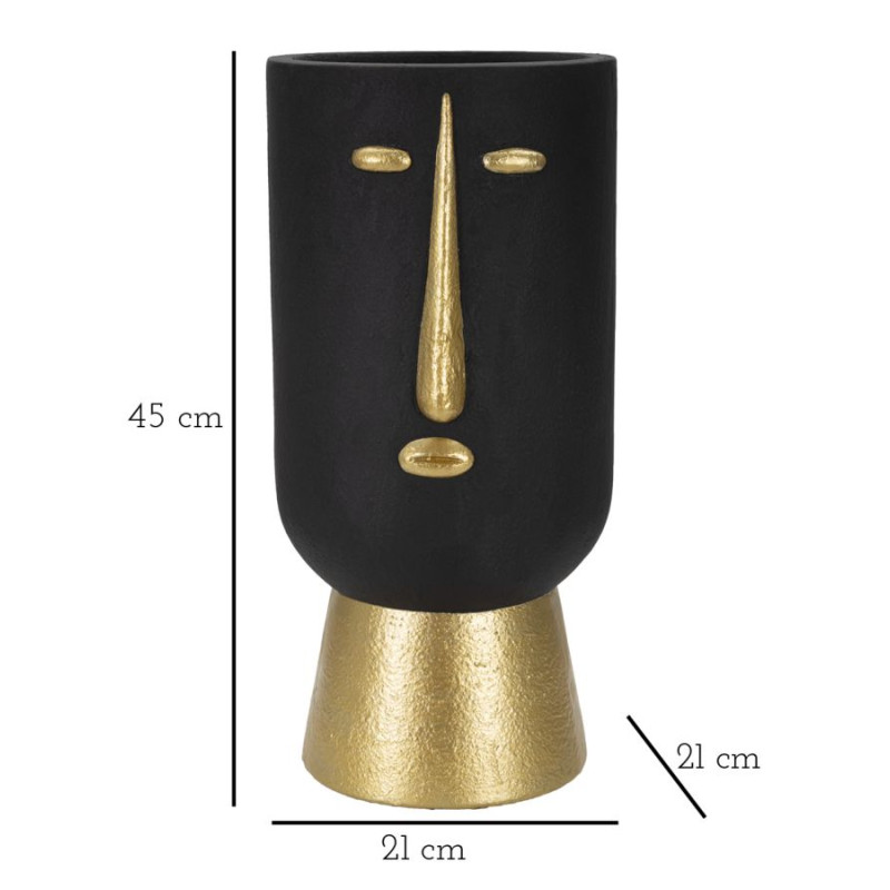 Vase Tribal Imposant -D- CM Ø 21X45