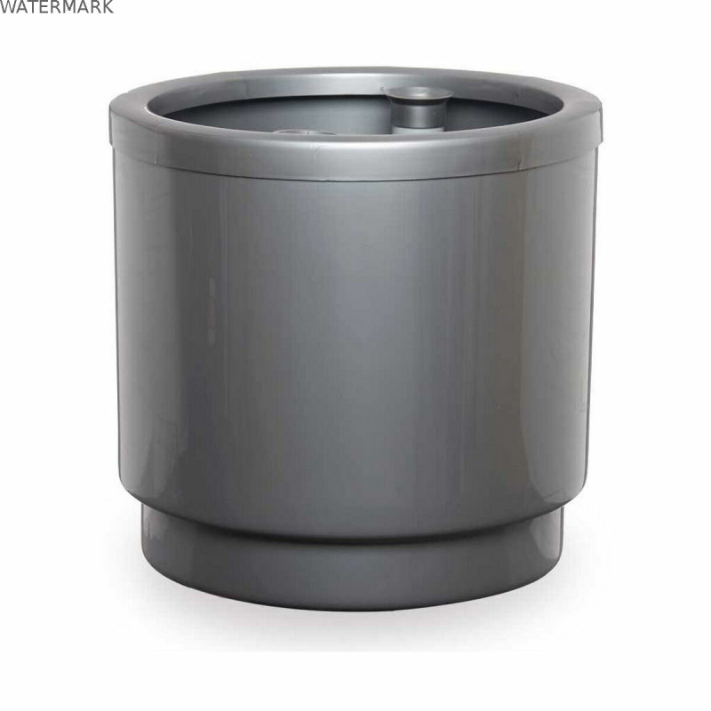 Pot auto-arrosant Ibergarden 4132-PLA Argenté polypropylène 32 x 30,5 x 32 cm (4 Unités)