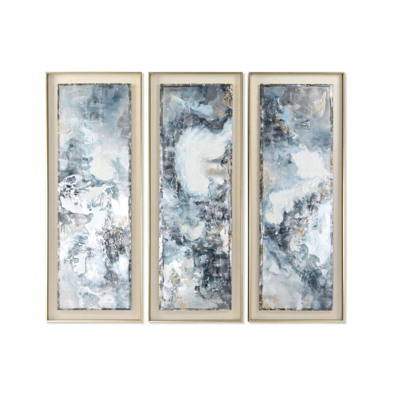 Cadre DKD Home Decor Abstrait Moderne (53,5 x 5 x 140 cm) (3 Unités)