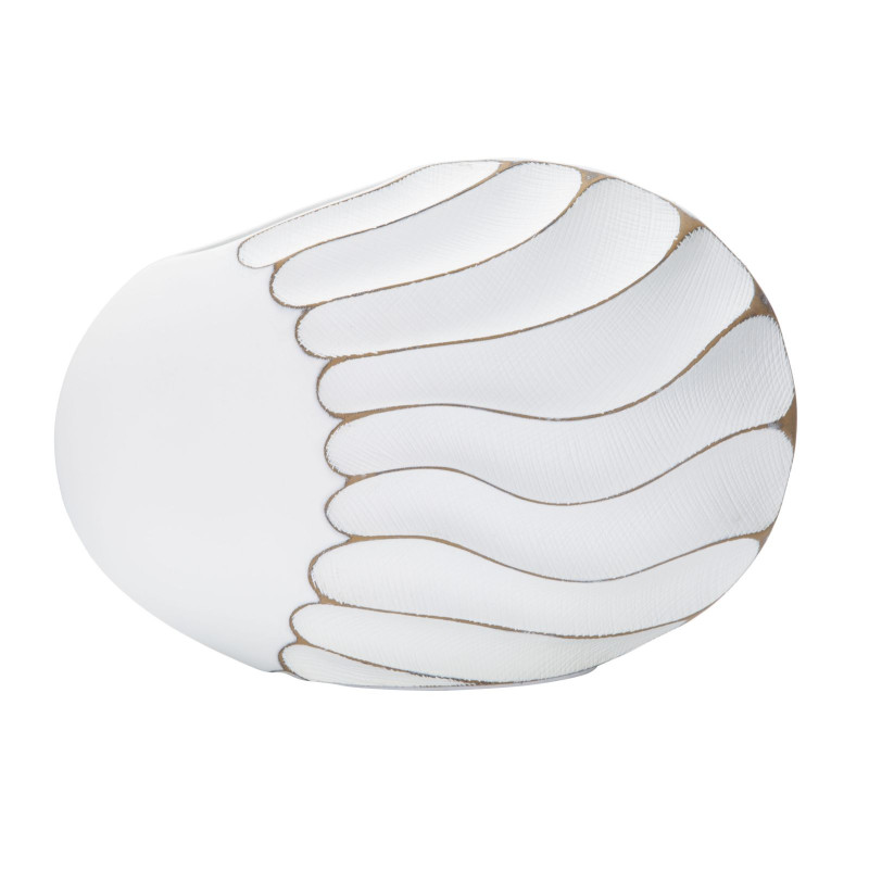 Vase Polyrésine Lignes Raffinées CM 34X11,5X24,5