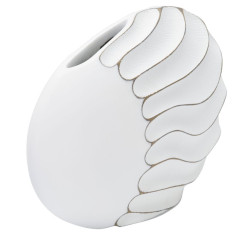 Vase Polyrésine Lignes Raffinées CM 34X11,5X24,5