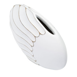 Vase Polyrésine Lignes Raffinées CM 34X11,5X24,5