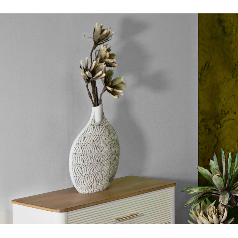 Vase Polyrésine Nairobi Élancé CM 30,5X11,5X46,5