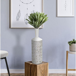 Vase Polyrésine Bouteille Nairobi Élégant CM Ø 15X49,5