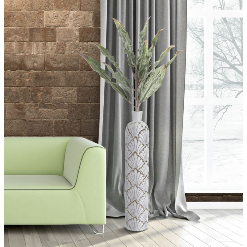 Vase Polyrésine Panama Haut Chic CM Ø 15,5X74