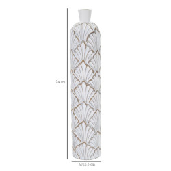 Vase Polyrésine Panama Haut Chic CM Ø 15,5X74