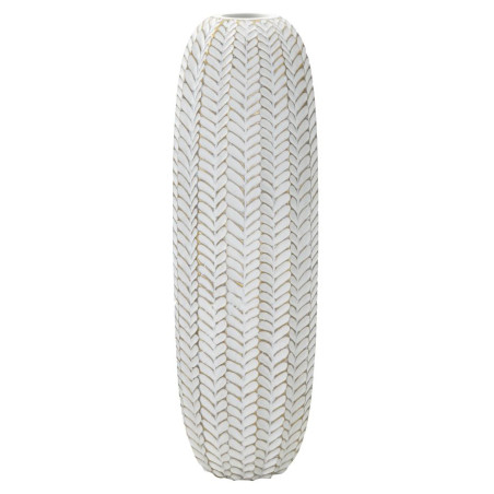 Vase Résine Feuille Impressionnant CM Ø 20X67