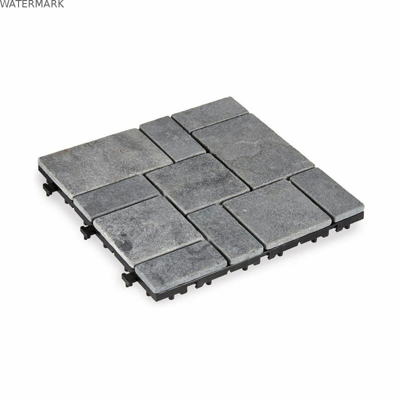 Carreau à emboîtement Ibergarden TTS11P-GY Gris Pierre Plastique 30 x 2,8 x 30 cm (6 Unités)