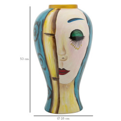 Vase Art Visage Moderne CM Ø 28X50