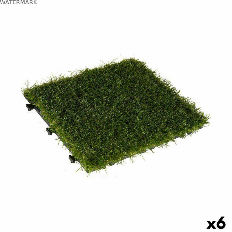 Carreau à emboîtement Ibergarden G004 Vert Plastique 30 x 3,5 x 30 cm Pelouse (6 Unités)