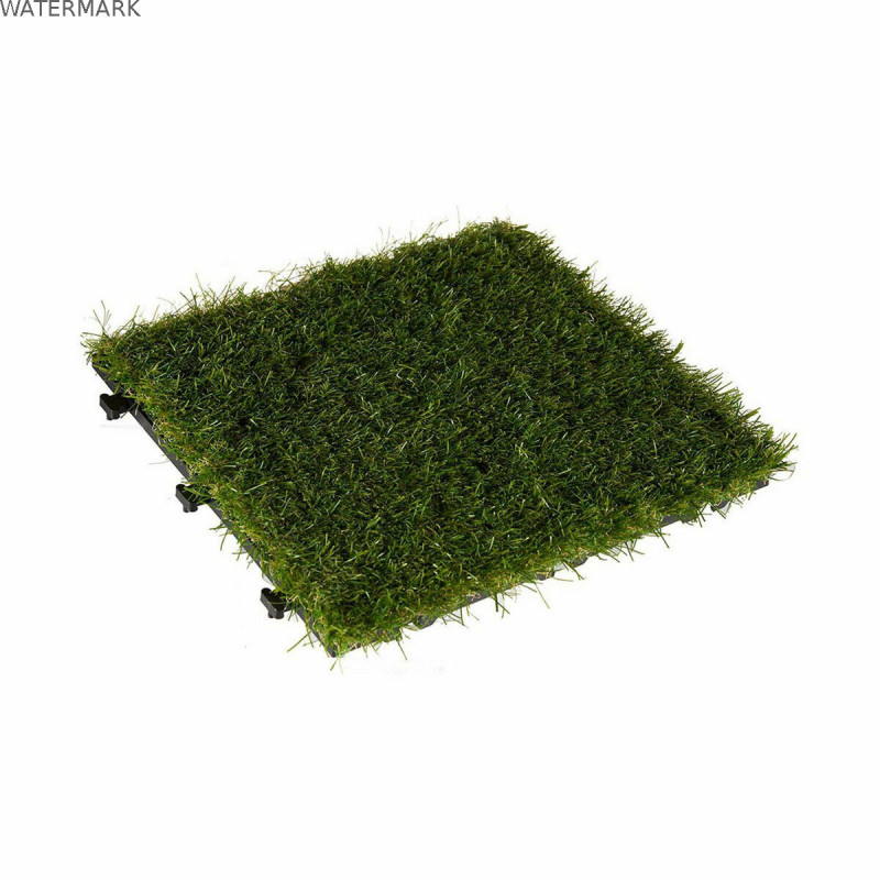 Carreau à emboîtement Ibergarden G004 Vert Plastique 30 x 3,5 x 30 cm Pelouse (6 Unités)