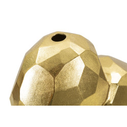 Vase Coeur Or Élégance CM 19X9X18