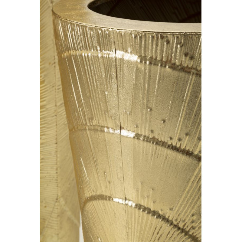 Porte-Vase Doré Lot de 3 Splendides CM Ø 50,8X114,9-40X92,7-29,8X70,5