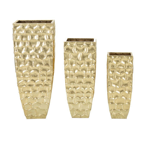Porte-Vase Glody Set 3 PCS Élégant CM 38X38X94-30,5X30,5X76-23X23X63