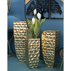 Porte-Vase Glody Set 3 PCS Élégant CM 38X38X94-30,5X30,5X76-23X23X63