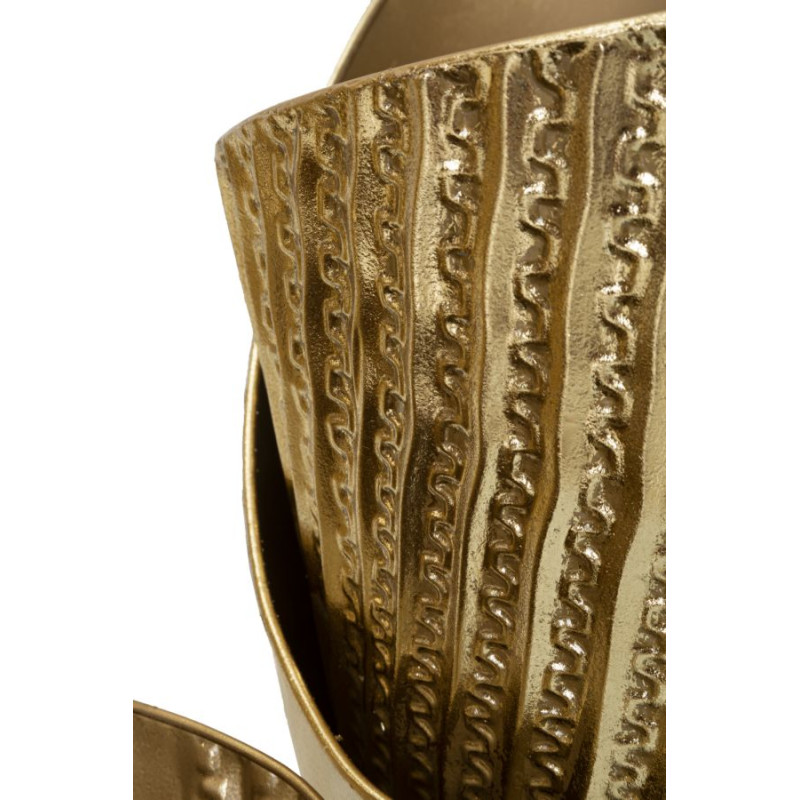 Lot de 3 Porte-Vase Flosty Contemporain CM 39X42X75-32X32X55-25X25X35