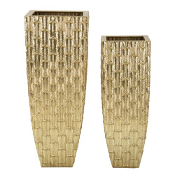 Lot de 2 Supports de Vase Gliss Raffinés CM 40X40X99-32X32X84