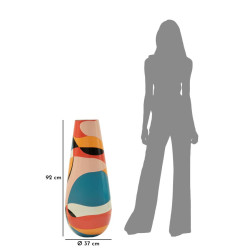 Vase Rubic Haut Contemporain CM Ø 37X92