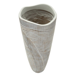 Pot Résine Bois Raffiné CM Ø 19X55