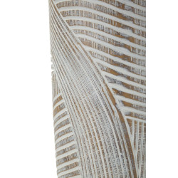 Vase Résine Bois Élégant CM Ø 18X45