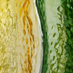 Vase Jaune Vert Verre