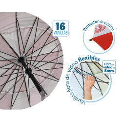 Parasol de plage Ø 240 cm SPF50+ Marin