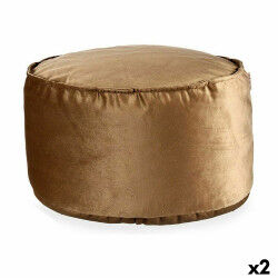 Pouf Velours Marron 60 x 39...