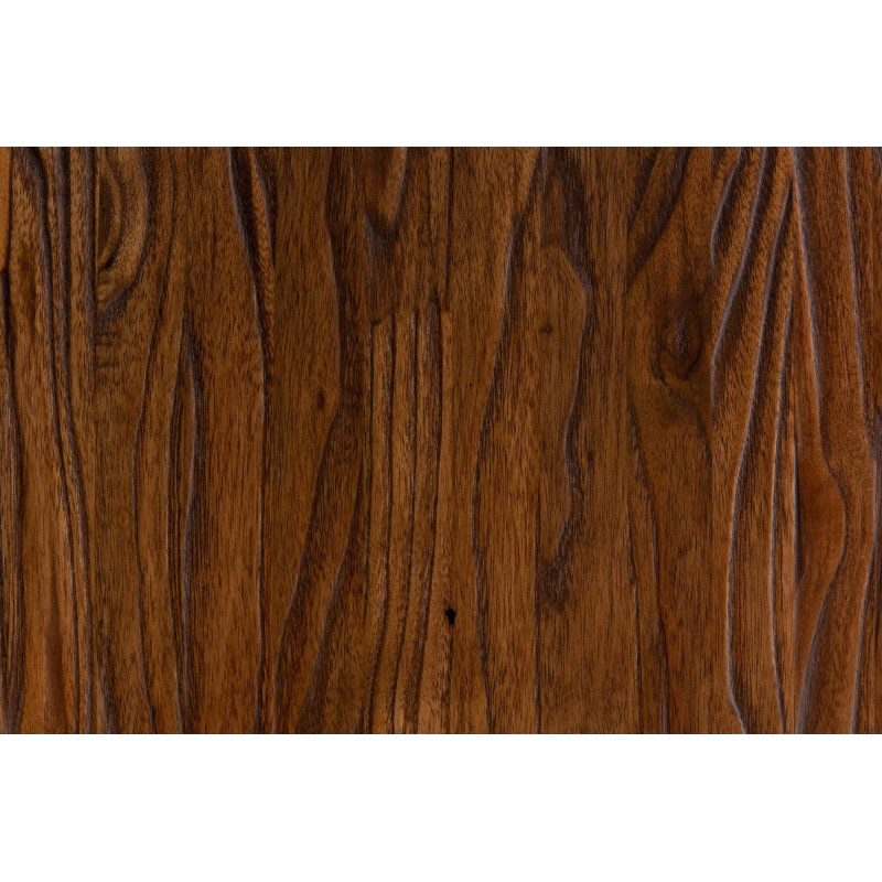 Lot de 2 tabourets de bar Skelde en noyer