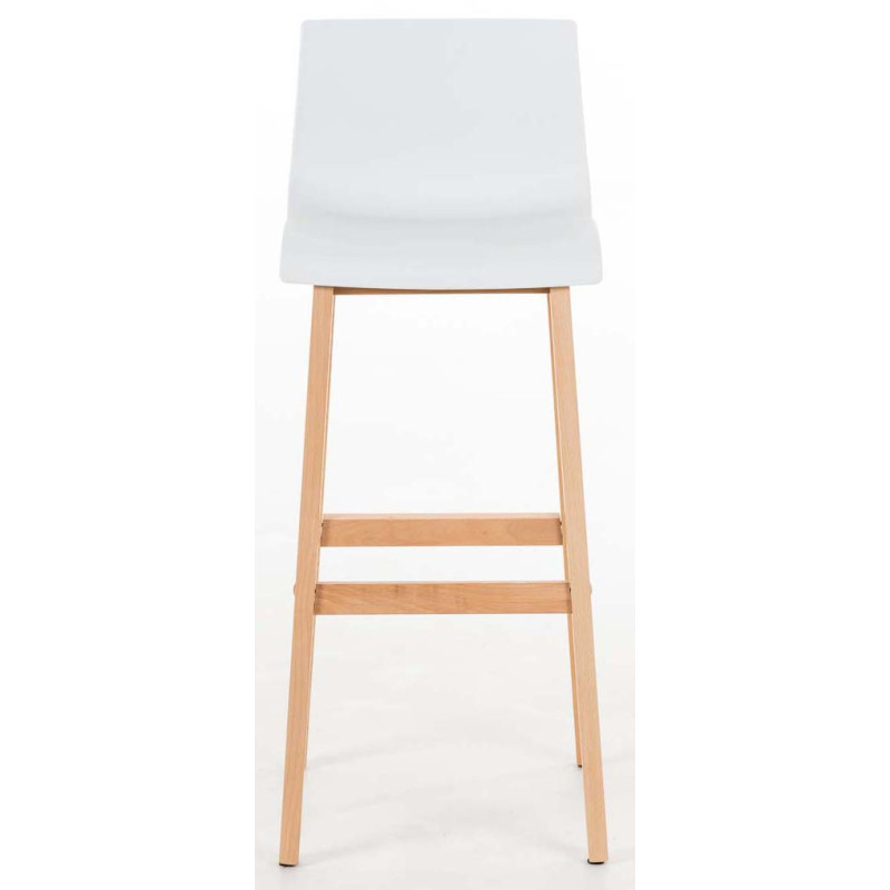 Lot de 2 tabourets de bar Hoover Natura blanc