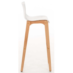 Lot de 2 tabourets de bar Hoover Natura blanc