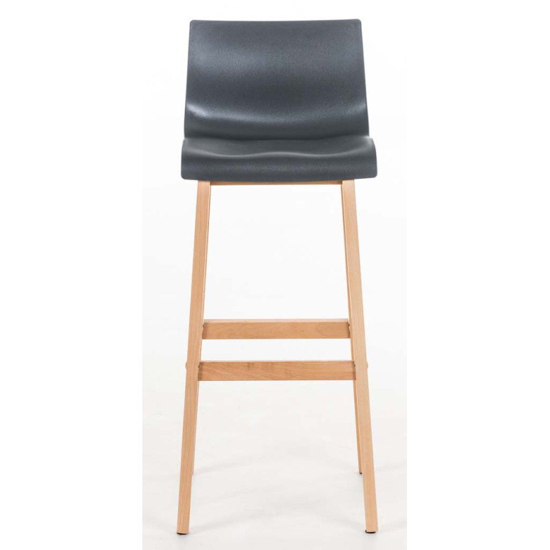 Lot de 2 tabourets de bar Hoover Natura gris